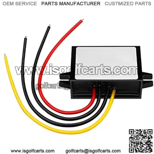 DC/DC Converter Regulator 36V 48V Step Down to 12V 2A 24W Reducer Buck Power Converter Waterproof Module Transformer for Golf Cart Club Car