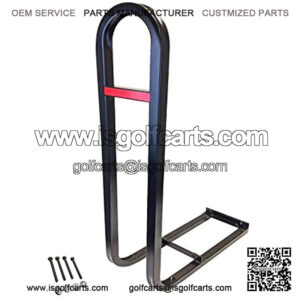 Golf Cart Rear Seat Safety Grab Bar fits EZGO, Club Car, Yamaha + Bonus Reflector