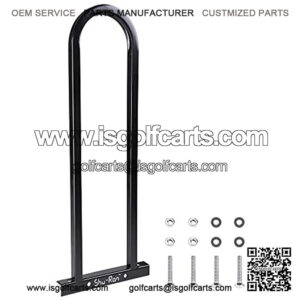 LeeMas Inc co Universal Rear Seat Safety Hand Rail Grab Bar Black Metal for Golf Cart Club Car Yamaha
