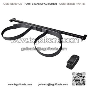 Universal Golf Bag Attachment Golf Bag Holder Bracket Rack for Golf Cart Rear Seat Black