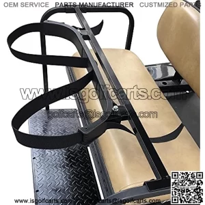COLIBROX Golf Bag Holder Bracket Attachment Cart Rear Seat Club Car