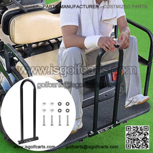 Bei Cheng Golf Cart Rear Seat Safety Grab Bar Hand Rail Compatible with Club Car Yamaha Universal Black US Delivery