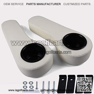 Universal Golf Cart Rear Seat Arm Rest Cushion with Cupholder Compatible for EZGO, Club Car, Yamaha and Other Golf Cart Models