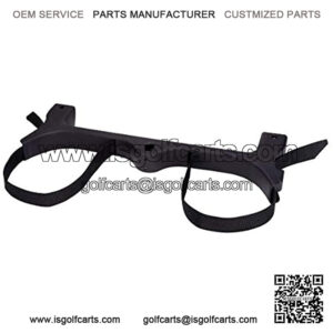 Golf Bag Attachment for 2004 and Up Club Car Precedent Gas & Electric Golf Carts 102504001, Golf Bag Holder Bracket Rack Assembly for Golf Cart Rear Seat(Not Include The Side Poles)- Black