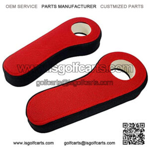 Golf Cart Armrest Covers, Renew Original Rear Seat Arm Rests with Cup Holder for Club Car Yamaha