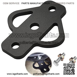 3-Way Trailer Hitch Adapter Receiver Hitch for Lawn Mower Three Way ATV Hitch Attachments for Golf Cart Garden Tractor Flat Towing Tow Ball Mount Lawn Mower Chain and Tow Strap (1)