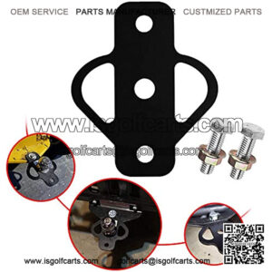 ELITEWILL Steel ATV 3-Way Trailer Hitch Adapter for Golf Cart Garden Tractor Lawn Mower Chain and Tow Strap