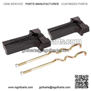 8V Battery Hold Down Plate with Rods Kit for Club Car Precedent 2008.5-up Golf Cart, OEM#103374801 103357701