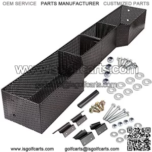 Golf Cart Front Inner Basket for Club Car DS and Precedent 2001-up, Dash Storage Box Metal Mesh Tray Organizer