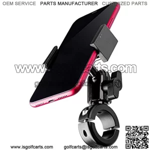 Metal Motorcycle Mount for Phone - by TACKFORM [Enduro Series] - NO Slings Needed. Rock Solid Holder Compatible with Regular and Plus Sized iPhone and Samsung Devices. Industrial Spring Grip