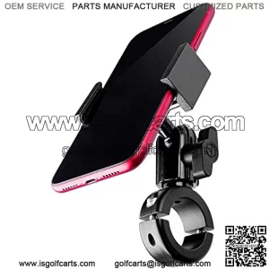 Metal Motorcycle Mount for Phone - by [Enduro Series] - NO Slings Needed. Rock Solid Holder Compatible with Regular and Plus Sized iPhone and Samsung Devices. Industrial Spring Grip