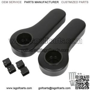 Rear Seat Arm Rest Drink Holder Set No Drill for Golf Cart EZGO Club Car Yamaha