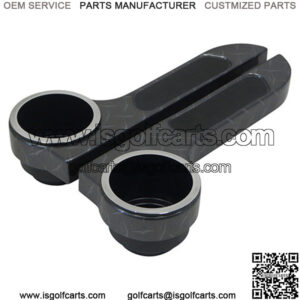 Diamond Plate Golf Cart Cup Holder Rear Seat Arm Rest Cushion (Fits EZGO, Club Car & Yamaha)