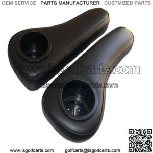 Black Arm Rests for Rear Seats for EZGO, Club Car & Yamaha Golf Carts