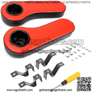 Golf Cart Armrest with Cup Holder, for Club Car EzGo Yamaha ICON Advanced EV Rear Seat Kit Golf Cart Arm Rest Kit,SHUNCHENXIANG Golf cart Side Mirrors for Club Car EZ-GO Yamaha and Others,Ball Joint Kit,Set of (3) Tie Rod End with grease fitting Fits for Club Car DS Golf Carts (1976-2008),Golf Cart Shock Bushing Kit Fits Club Car 1982&Up DS and Precedent and EZGO 1989&Up TXT Marathon Golf Cart, 4 Shock Bushing Kit for Front and Rear Shocks, Set of 4, Replaces OEM# 1011415,Golf Cart Windshield Retaining Clips for Golf Cart Windshield EZGO TXT RXV, Golf Cart Part Club CAR 102005801 1020058-01 Yamaha Golf Carts top