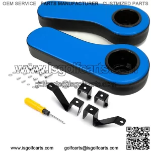 Golf Cart Armrest with Cup Holder, for Club Car EzGo Yamaha ICON Advanced EV Rear Seat Kit Golf Cart Arm Rest Kit
