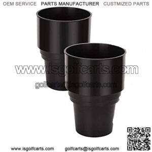 Golf Cart Cup Holder for 16.4oz Portable Propane Heater or Drink Bottle,Universal Fit EZGO Club Car Yamaha-Black