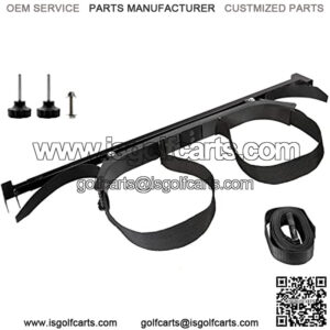 Golf Cart Bag Holder Bracket Attachment for Rear Seat - Fits EZGO Club Car Yamaha - No Drilling Required/Easy Disassemble Design
