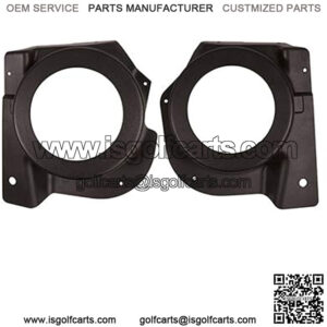 Revenge Golf Cart Parts & Accessories EZGO RXV Golf Cart Speaker Pod Kit Set of 2 Black ABS 2008 & Up