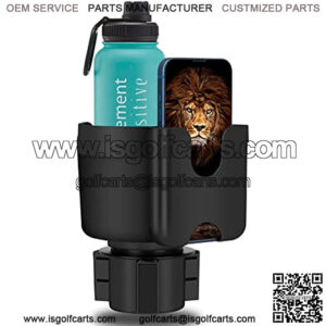 Suranew Car Cup Holder Expander Adapter (Adjustable) with Phone Holder Holds Most Car Cup Holder and Phones , Compatible with Large 32/40 oz Bottles, Big Drinks, Mugs