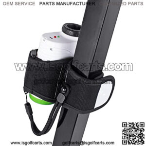 Fall-Arrest 4 Magnetic Golf Rangefinder Wrap Mount Strap with Adjustable Lanyard Stay-on Band for Golf Cart Railing Rangefinder Holder Attachment