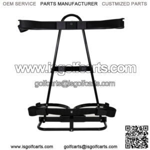 Golf Cart Rear Seat Kit Golf Club and Bag Attachment (Fits 7" Grab Bars)