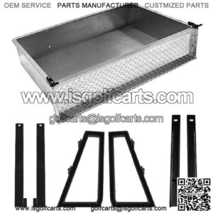 Aluminum Cargo Box Kit for Yamaha Drive2 (2017-Up) Golf Cart Models