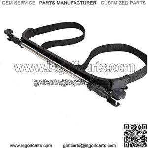 Universal Golf Cart Golf Bag Attachment Golf Bag Holder Bracket Rack for EZGOTXT RXV Club Car DS Precedent Tempo Onward/Yamaha G2-G29 Rear Seat Black,Adjustable,No-Drilling,with Sturdy Clamp
