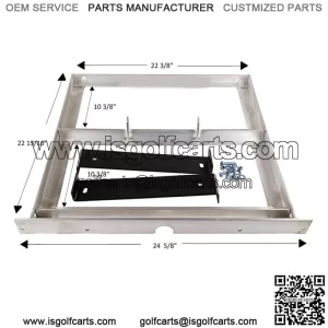 EZGO GOLF CART ALUMINUM BATTERY TRAY & HARDWAE FOR 36/48V TXT/ MEDALIST 1994+