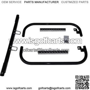 Nerf Bar Set Jake's/Blk W/Dia Plate Step  E-Z-GO  RXV