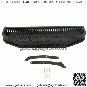 Front Clay Cargo Basket Black for EZGO TXT Golf Cart 1994+ w/ Mounting Brackets