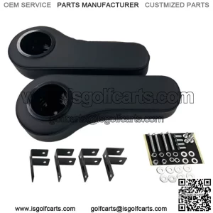 Golf Cart Cup Holder Arm Rest Mount On Rear Seat 1" Tube EZGO Club Car Yamaha
