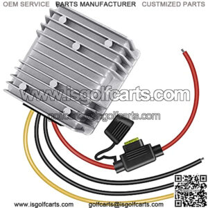 Golf Cart 120W 48V 36V to 12V 10A Converter Voltage Regulator Golf Cart Voltage Converter Reducer Transformer Waterproof