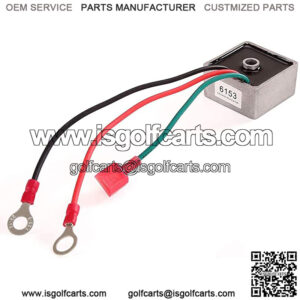 Golf Cart Voltage Regulator Rectifier fit EZGO TXT&RXV 1994-UP Gas,Club Car 1984-1991, Columbia/ParCar 1982-1994,Replace OEM 27739-G01,27739G01,435203