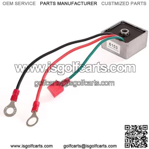Golf Cart Voltage Regulator Rectifier fit EZGO TXT&RXV 1994-UP Gas,Club Car 1984-1991, Columbia/ParCar 1982-1994,Replace OEM 27739-G01,27739G01,435203