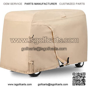 Outdoors Golf cart Cover - 4 Passenger 600D Waterproof Sunproof Club Car Golf Cart Accessories roof 80" L, for EZ GO, Club car and Yamaha, dustproof and Durable