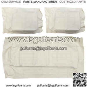 WHITE Factory Vinyl Golf Cart Seat Cover Set - (1982-2000)
