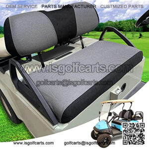 Golf Cart Seat Covers Set Fit for Club Car DS Precedent & Yamaha, Seat Cover Keeps Warm Perfect for Winter Golf in Cold Weather Washable Polyester Mesh Cloth Multicolor - Large