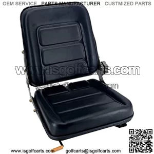 PVC Forklift Seat Suspension Tractor Seat with 140?? Adjustable Back Angle | Black | Fits Excavator Forklift, Tractor, Skid Loader, Backhoe Dozer Telehandler, Heavy Mechanical Seat