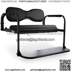 Flip4 Club Car DS Golf Cart Rear Seat Kit ?C Black