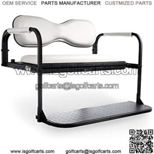 Flip4 EZGO TXT & TXT48 1995+ Golf Cart Rear Seat Kit ?C White