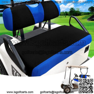 Golf Cart Seat Covers Front Set for EZGO TXT RXV & Club Car DS Cart Parts - Blue
