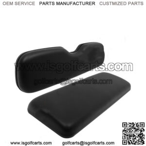 Black Golf Cart Rear Seat Cushion Set Fits EZGO TxT,ST,ST Sport,Valor models