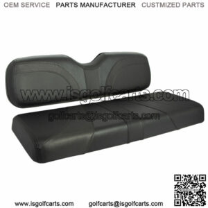 Blade Golf Cart Front Seat Covers for EZGO TXT/T48/RXV - Black/Black Trexx/Black