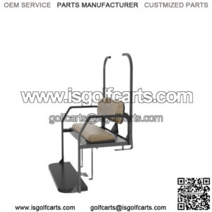 EZ GO TXT Beige (Tan)  Rear Flip Seat with Roof Supports