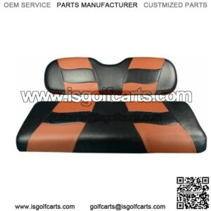 Riptide 1994-Up Two-Tone Black/Moroccan Front Seat Covers for EZGO TXT an