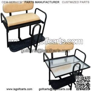 EZGO TXT T48 Golf Cart Rear Flip Back Seat Kit - Factory ( Fits 2014-Up)