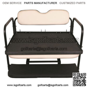 Universal Custom Colors Golf Cart Rear Flip Seat Kit Plastic
