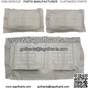 Club Car DS GRAY Factory Vinyl Golf Cart Seat Cover Set - (1982-2000)