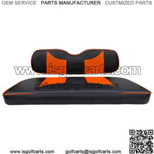 EZGO TXT / RXV Seat Covers - Rally Front Seats - Black/Orange